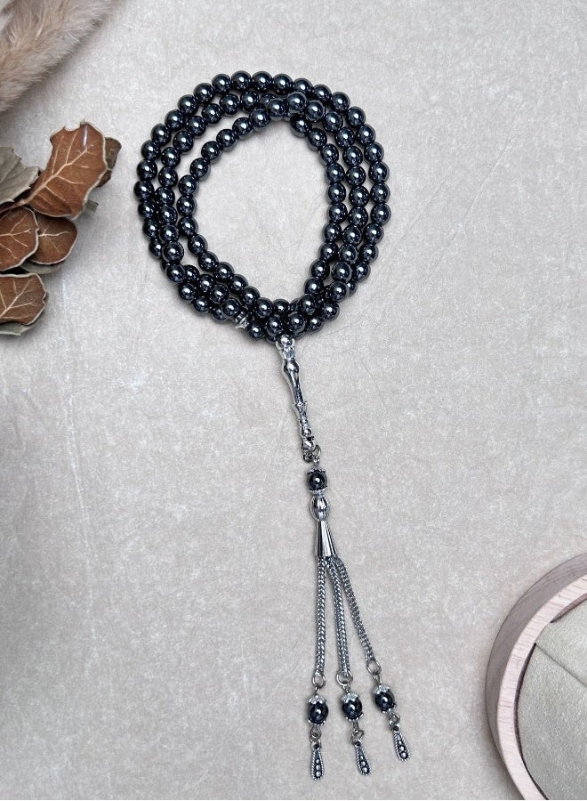 NIBEMINENT Obsidian Rosary 99 Beads 6mm - Image 5