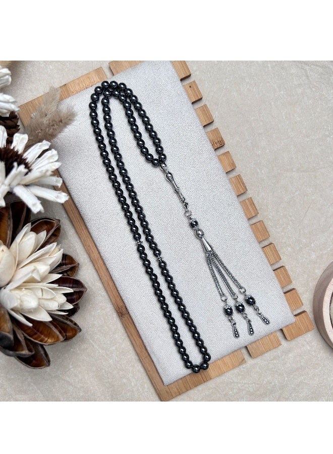 NIBEMINENT Obsidian Rosary 99 Beads 6mm - Image 2