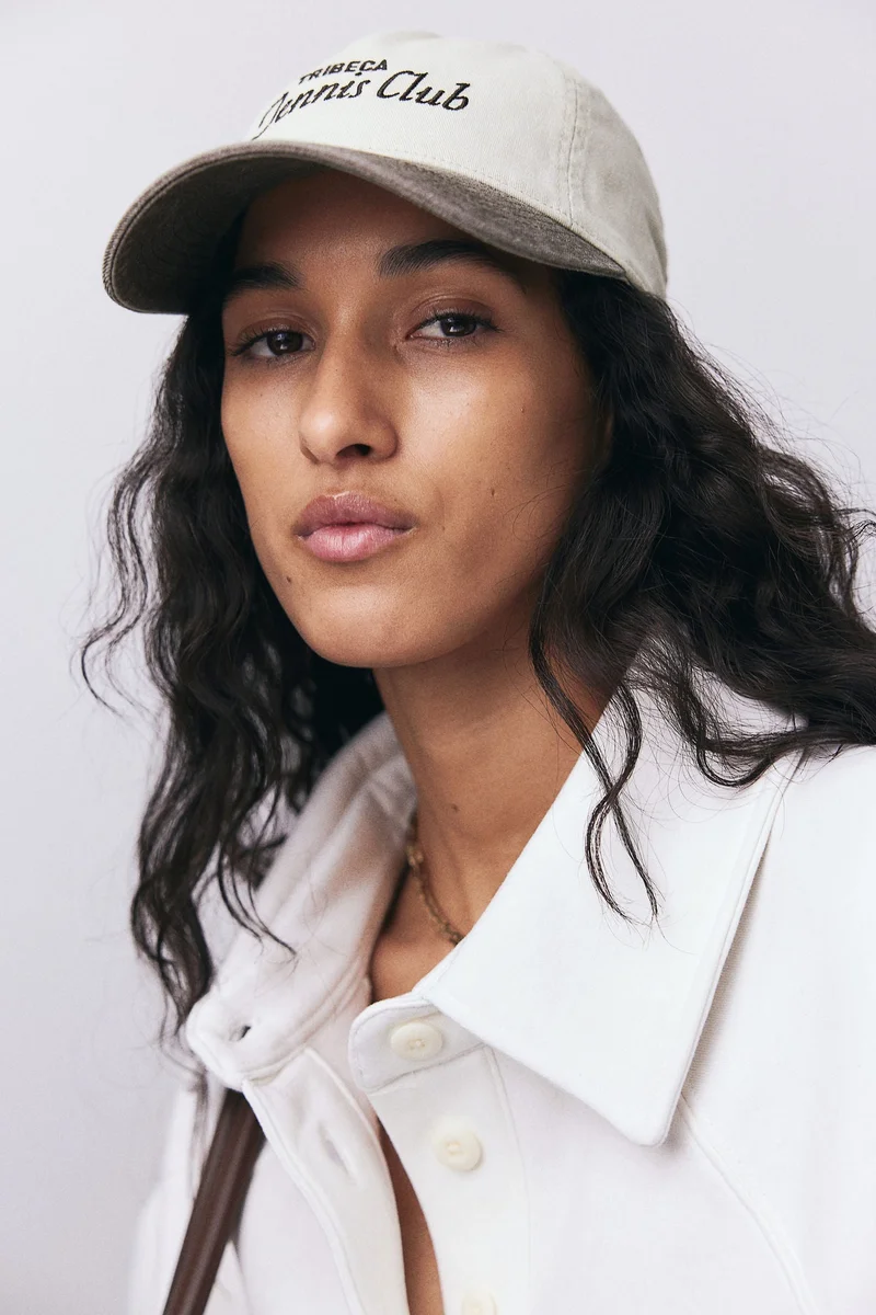 H&M Embroidered-motif twill cap