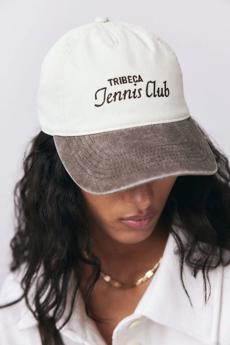 H&M Embroidered-motif twill cap