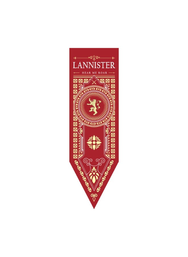 House Lannister Game of Thrones Woven Flag - 150 × 47 cm，Indoor & Outdoor Decorative Banners, National Day Party Banners
