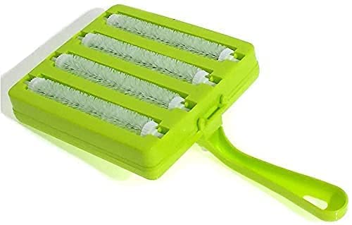Mishrit Mishrit Plastic Handheld Carpet Roller Cleaning Brush Car Seats, Table Linen, Sofas, Bed Sheets, Carpet Roller Brush Cleaning with Dust Crumb Collector for Plastic and Dry Brush(Pack of 1 pcs).  - Image 3