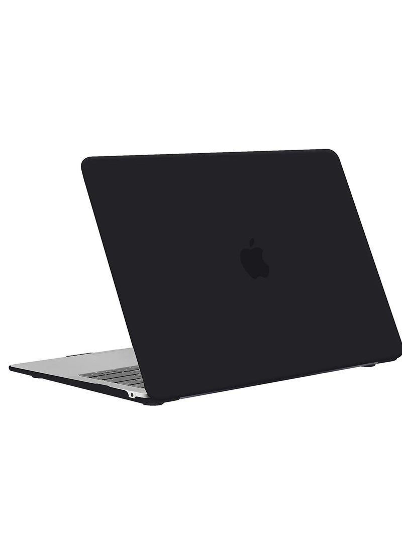 جراب MacBook Air 15 بوصة 2023 Release A2941 M2 رقاقة مع شاشة Retina سائلة ومعرف اللمس حافظة بلاستيكية صلبة واقية وغطاء لوحة مفاتيح أسود - Image 4