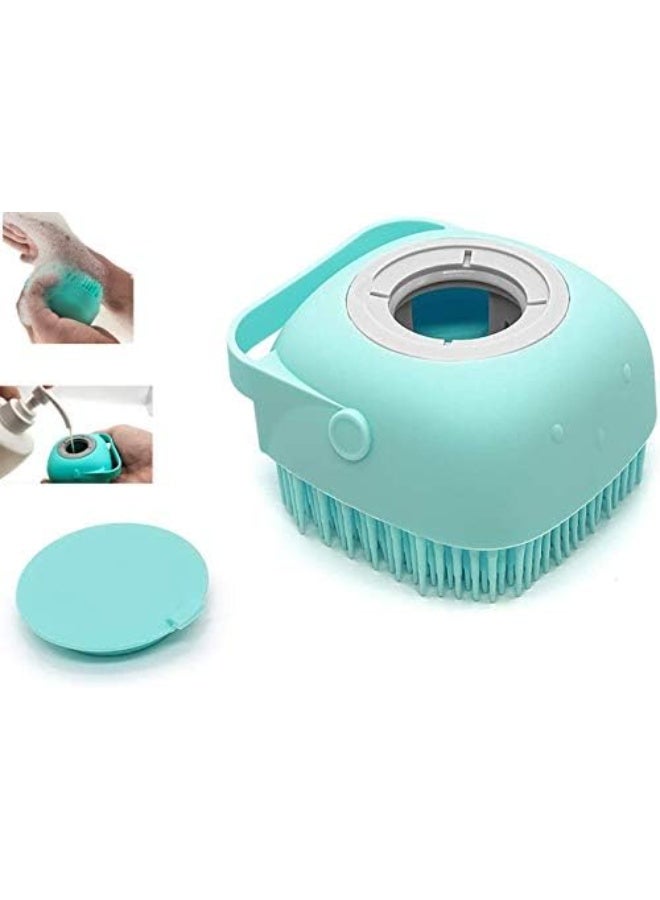 maya accessories Silicone Body Brush Shower Scrubber With Shower Gel Dispenser Function Soft Bath Massage Exfoliating Cleansing may vary color 1PC - Image 3