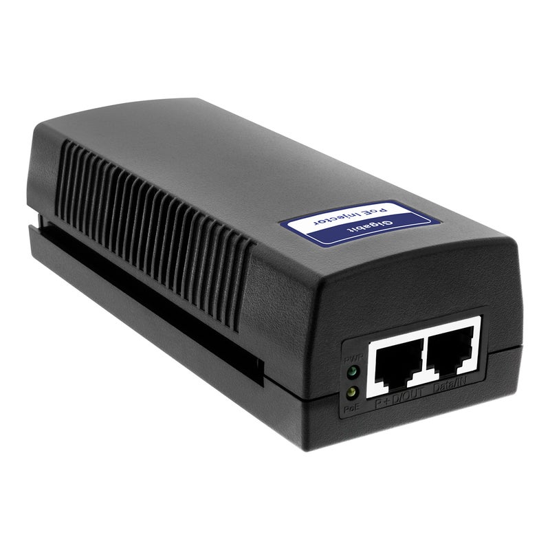 BVTech Gigabit Power Over Ethernet PoE Injector 90W 8023 afatbt Plug Play up to 325 Feet