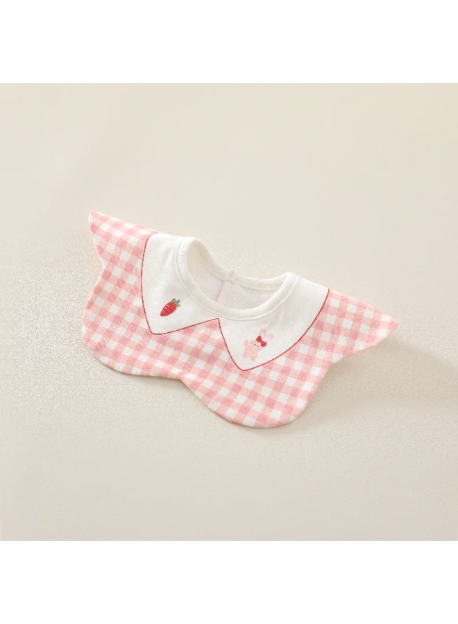 3-Pack Infant Bibs - 360° Rotatable Waterproof Cotton Drool Bibs for Newborns, Anti-Spit Milk Essentials with Petal Design - Image 4