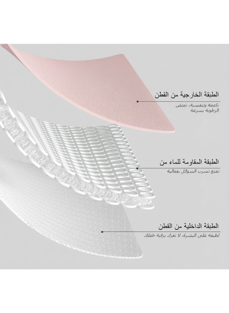 3-Pack Infant Bibs - 360° Rotatable Waterproof Cotton Drool Bibs for Newborns, Anti-Spit Milk Essentials with Petal Design - Image 5