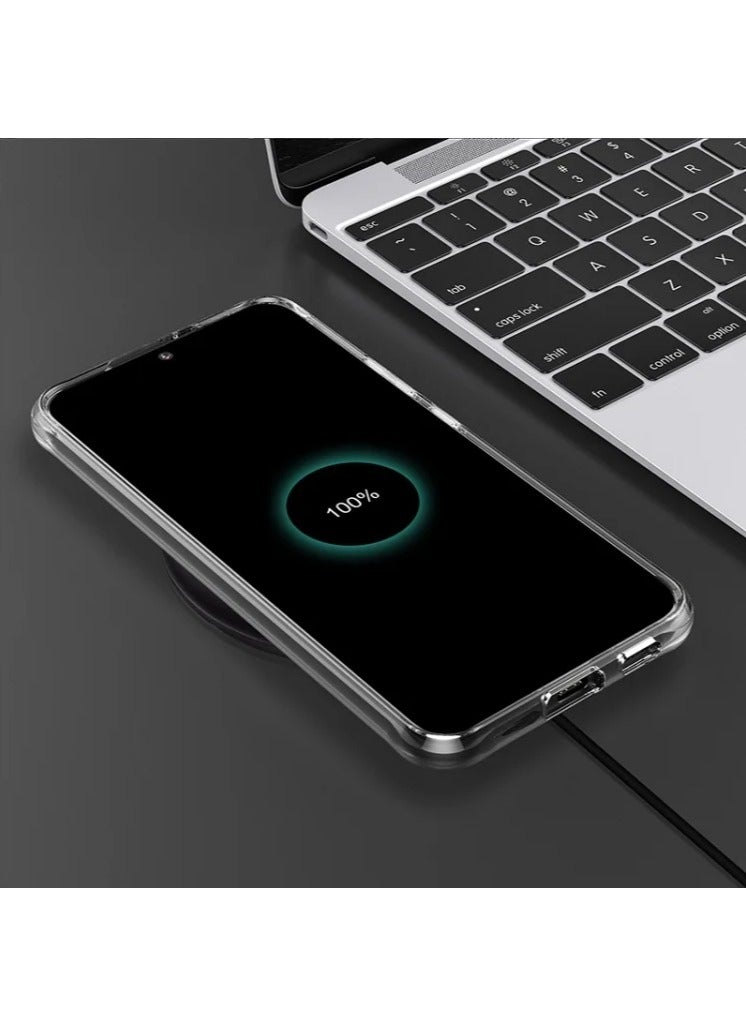 Protection package for the Galaxy S24 Plus (Samsung Galaxy S24 Plus), high-quality and clear silicone protection case, supports MagSafe wireless charging, nano HD screen protector, camera lens (3in1) - Image 5