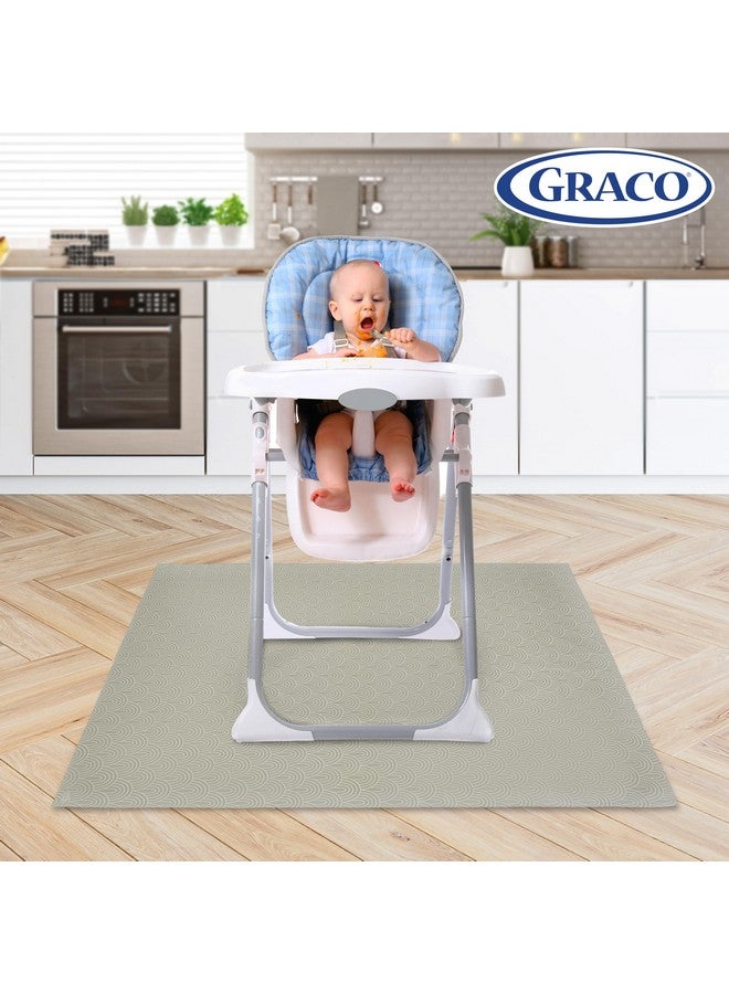 Graco Baby Disposable Splat Mats, 3 Subtle Designs 30 PACK (10 Each) 47" x 40” | Biodegradable & Compostable, Eco-Friendly Floor Protector, Under High Chair for Baby Led Weaning, Home & Restaurant Use - Image 3