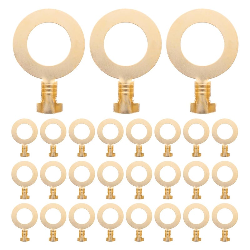 100pcs M10 Copper Ring Terminals Battery Cable Lugs Heavy Duty Wire Connectors for Electrical and Car Battery Wiring - Image 1