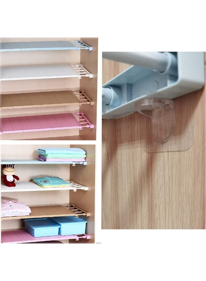 (4 Pcs) Self Adhesive Shelf Bracket, Adhesive Shelf Support Pegs Without Drilling With Strong Double Sided Tape, Support Shelves for Cabinets, Kitchen Furniture, Bookshelves - Image 4