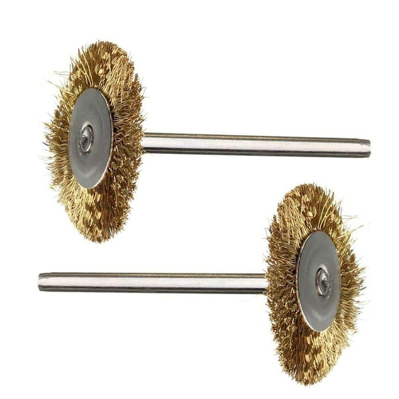 DIY Crafts Diy Crafts 11666 11617 Brass Steel Wire Brush Polishing Wheels Kit for Dremel Rotary Tools, Multicolor, 36 Piece  - Image 3