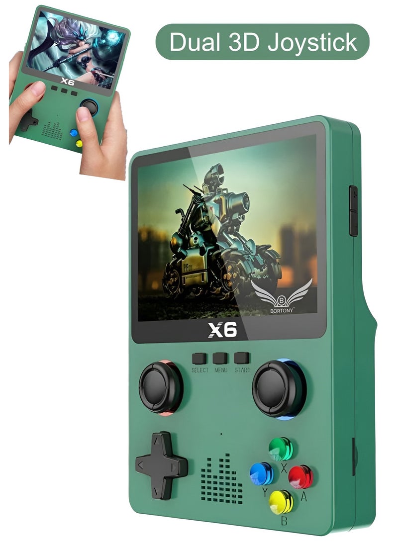BORTONY - X6 Handheld Game Console 3.5 inch HD Dual Joystick GBA 11 Emulators - Image 1
