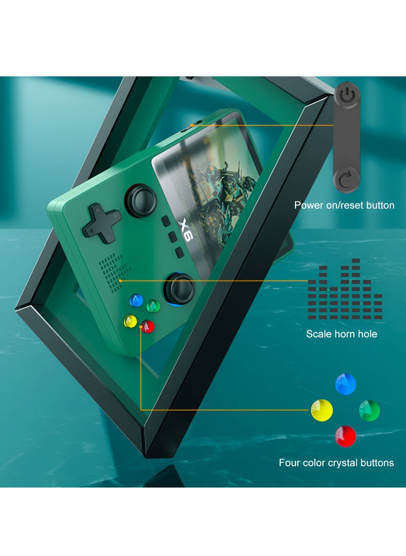 BORTONY - X6 Handheld Game Console 3.5 inch HD Dual Joystick GBA 11 Emulators - Image 1