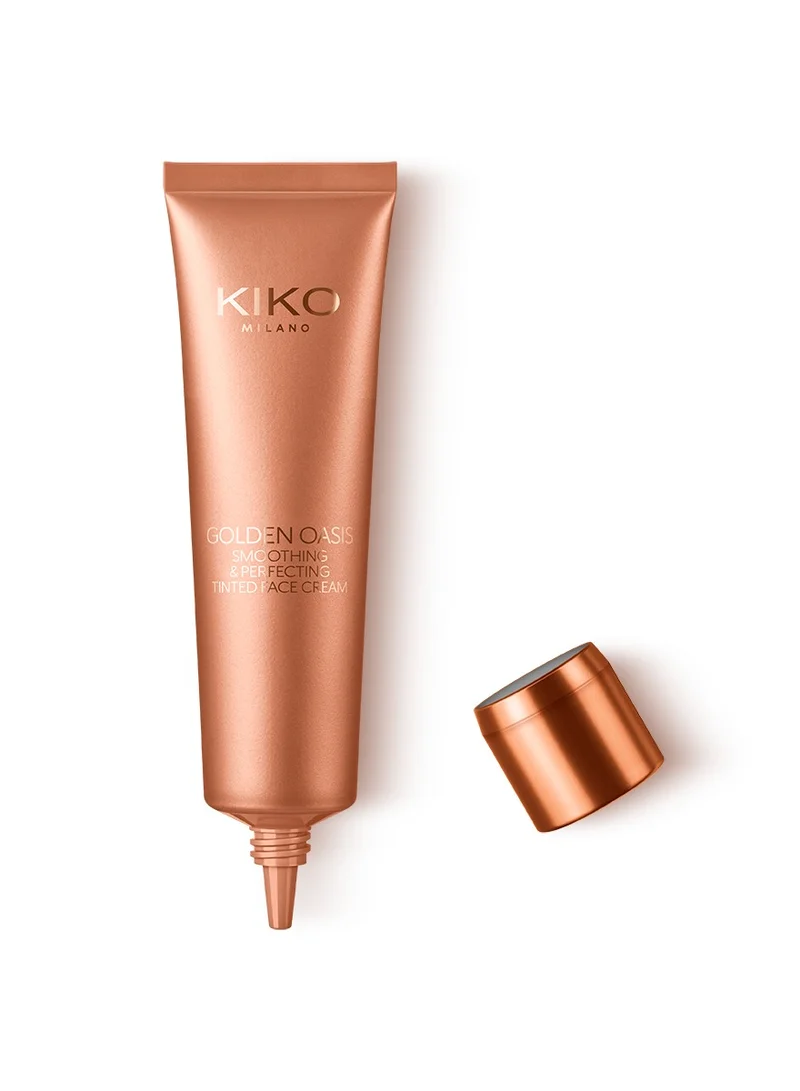 KIKO MILANO GOLDEN OASIS SMOOTHING & PERFECTING TINTED FACE CREAM - LIGHT SAND
