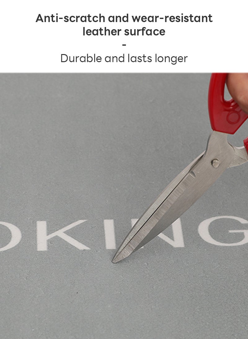 Sharpdo 2 PCS Kitchen Floor Mats Rugs Set, Cushion Floor Carpet, Waterproof, Oil Resistant and Anti-Fatigue PU Standing Mat for Kitchen, Floor, Office, Sink, Laundry 40*60CM+40*180CM - Image 4