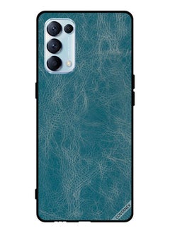 Covernex غطاء حماية لهاتف Oppo Reno5 Pro 5G بنمط جلدي أزرق  - Image 1