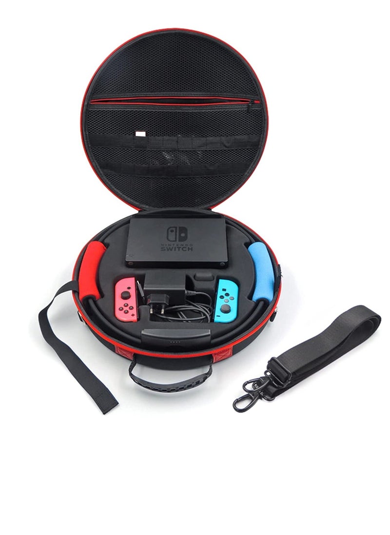 Generic - Carrying Case for Nintendo Switch Ring Fit Adventure, Ring-Con Handbag with Game Card Slots Shockproof Storage Bag AC Adapter Storage for Switch Console Controller Dock AC Adapter Switch Accessories - Image 1