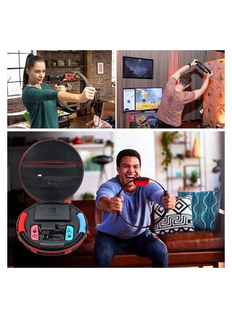 Generic - Carrying Case for Nintendo Switch Ring Fit Adventure, Ring-Con Handbag with Game Card Slots Shockproof Storage Bag AC Adapter Storage for Switch Console Controller Dock AC Adapter Switch Accessories - Image 1