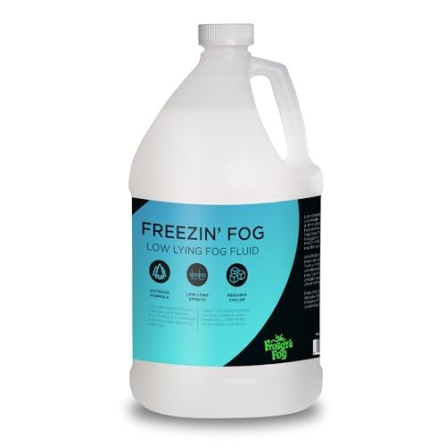 froggys fog Froggy's Fog Freezin Fog, Low-Lying Ground Fog Fluid for Professional and Home Haunters, Theatrical Effects, and More, 1 Gallon - Image 1