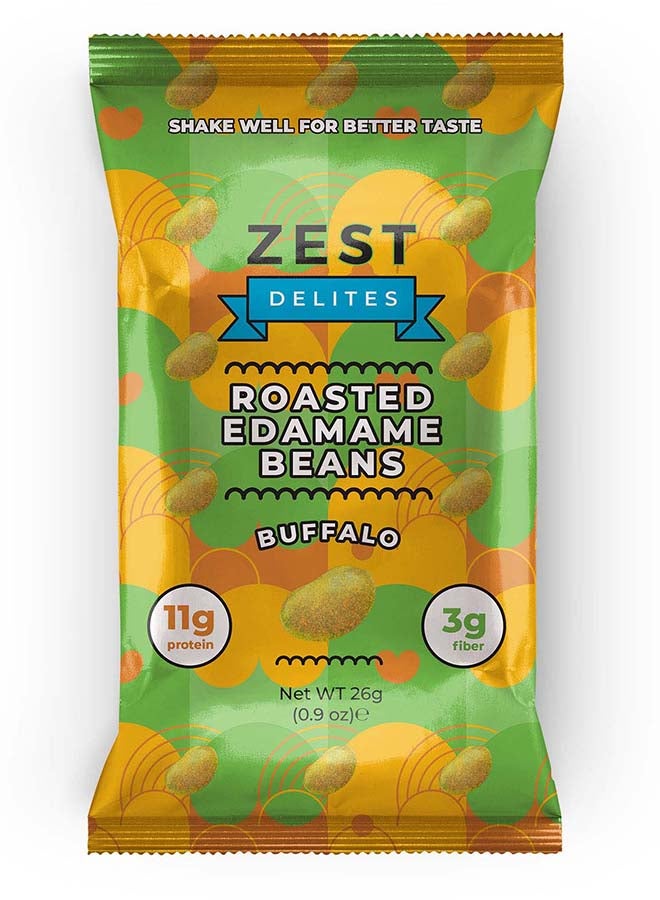 Zest Delites Roasted Edamame Beans Buffalo, 26g - Image 1