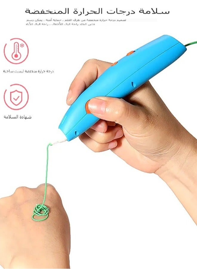 Alinfu Low Temperature 3D Printing Pen Set for Kids with 6 Assorted Colors PCL Filament, 3Doodler Arts Craft Drawing Pen Set, Home Art Activity Set Educational Stem Toy DIY Gift Present for Boys Girls Age 6 or Up  - Image 4