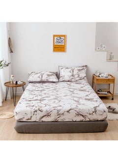 3-Piece Marble Patterned Bed Sheets Mattresses Breathable Mattress Cover - pzsku/Z93BB1A4856628A997520Z/45/_/1713610034/ceb08f07-37fa-4d07-ae0d-6f59818efd6a