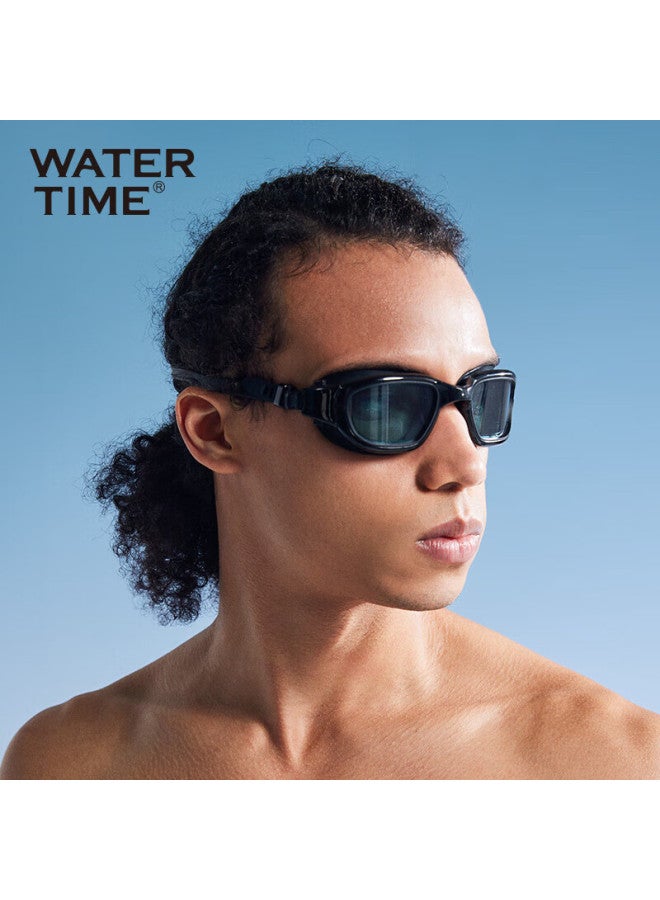 Watertime/shuichuan Swimming Goggles, Anti-fog, High-definition, Large Frame, For Men And Women, Professional Training Swim Gl, Black - Image 4