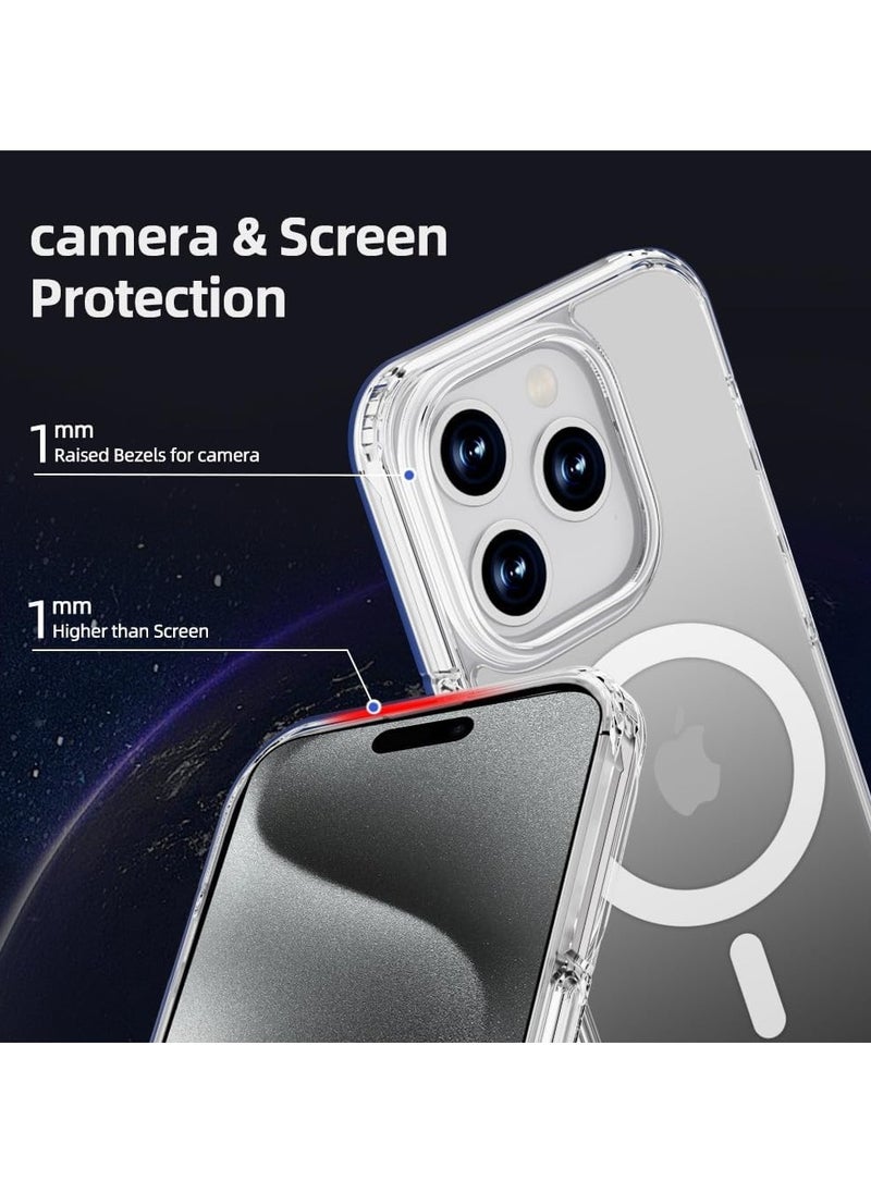 X-level Design for iPhone 15 Pro Max FROSTED SAND [Compatible with MagSafe] Bumper Case PC Back With TPU Phone Cover  - Clear