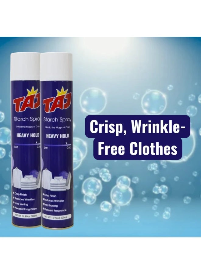 Laundry Starch Spray 2 x 500ml | Premium Fabric Starch for Crisp Ironing | Wrinkle-Free Finish | Easy Spray Application | Gentle & Eco-Friendly Formula - Image 3