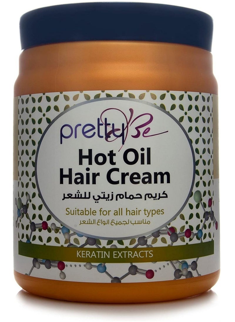 Pretty Be Hot Oil Hair Cream With Keratin Extracts 1000 ML  - Image 1