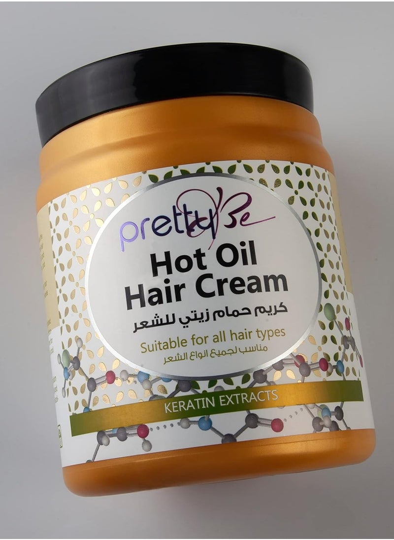 Pretty Be Hot Oil Hair Cream With Keratin Extracts 1000 ML  - Image 3