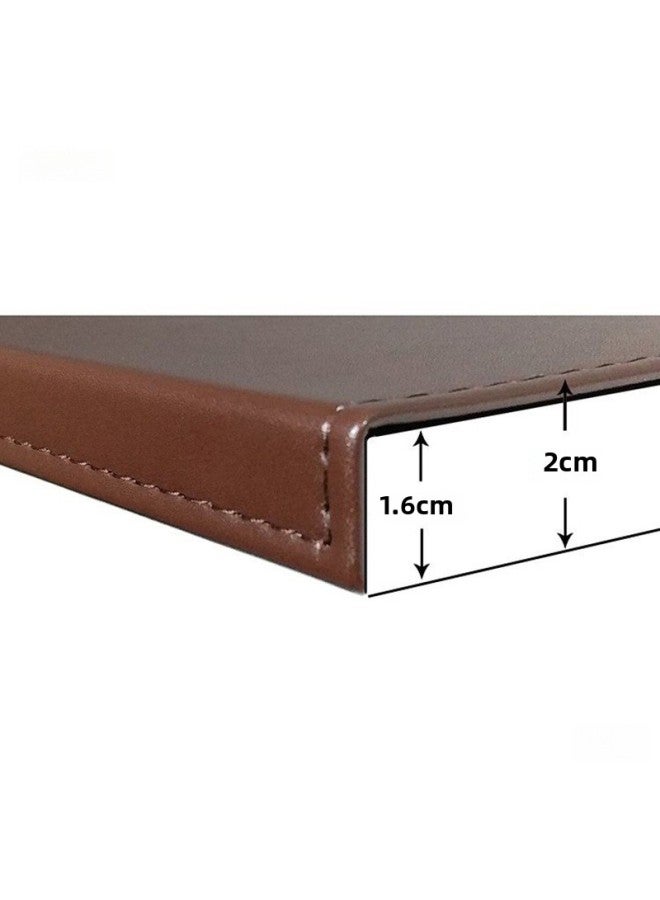 Hanging Side Table Mat Elbow Buckle Side Computer Office Simple Writing Table Mat Leather Protection Countertop Mouse Pad-Color:900x400mm-3.5mm-Pattern:Button Edge White Mat  - Image 4