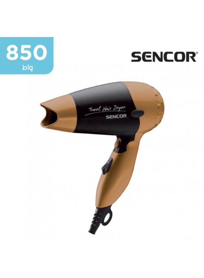 Sencor Hair Dryer 850W Quick Compact Gentle Drying,Foldable - Image 2
