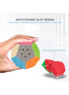 Coogam Coogam Qiyi Megaminx Cube Sculpted Stickerless 3x3 Pentagonal Dodecahedron Speed Cube Puzzle Toy (Qiheng S Version)  - Image 2