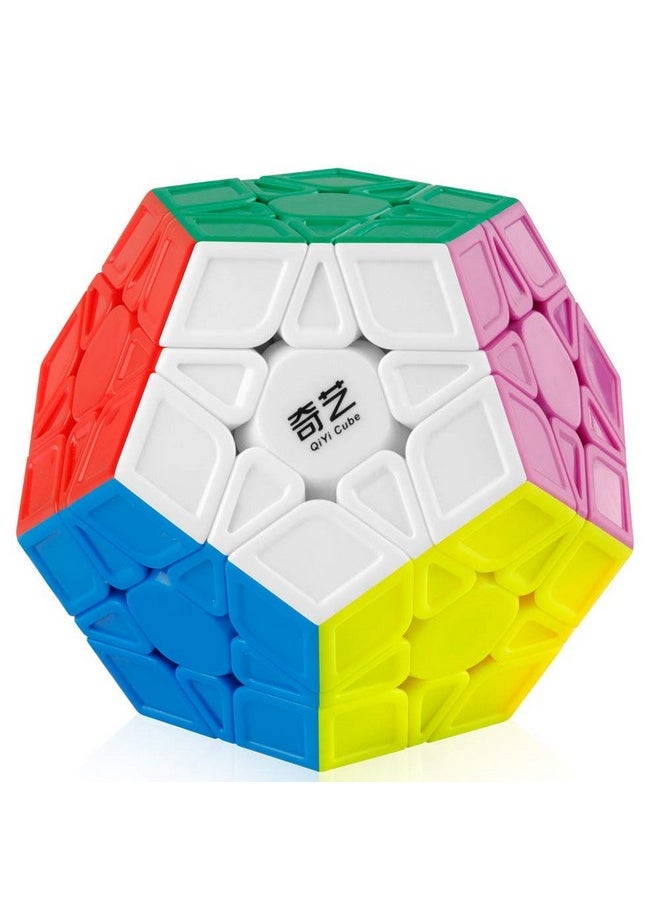 Coogam - Coogam Qiyi Megaminx Cube Sculpted Stickerless 3x3 Pentagonal Dodecahedron Speed Cube Puzzle Toy (Qiheng S Version) - Image 1