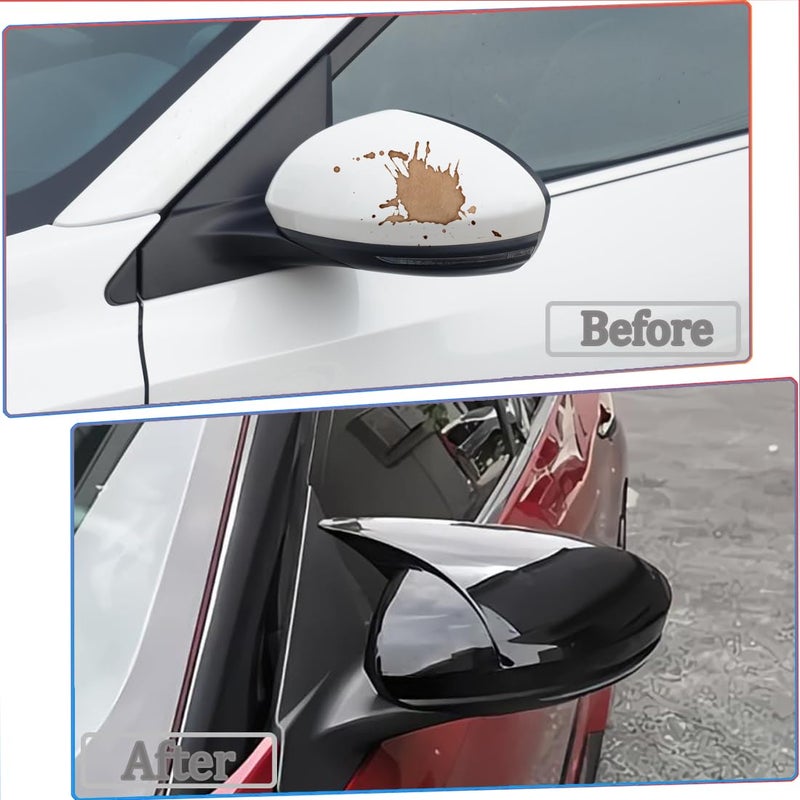 MUXEE 2PCS New Sports Rear Mirror Cover Caps for Nissan sentra 2020-2025/Altima Sedan 2019-2025 ABS Side Door Wing Mirror Cap Covers Exterior car Accessories -Bright Black - Image 3