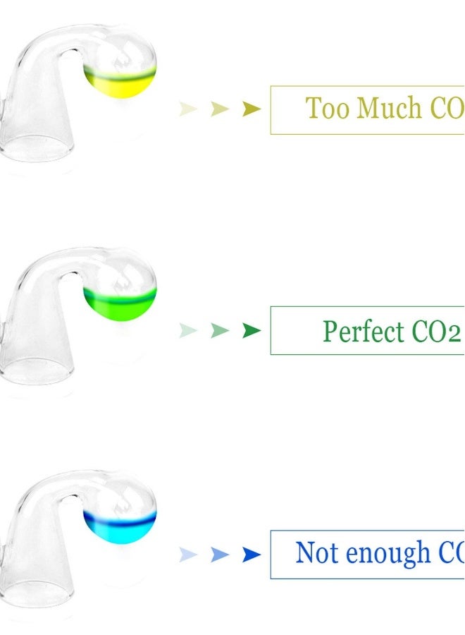 2 Pack CO2 Drop Checker, Aquarium CO2 Tester Monitor CO2 Glass Drop Checker Aquarium CO2 Detector for Planted Fish Tank - Image 3