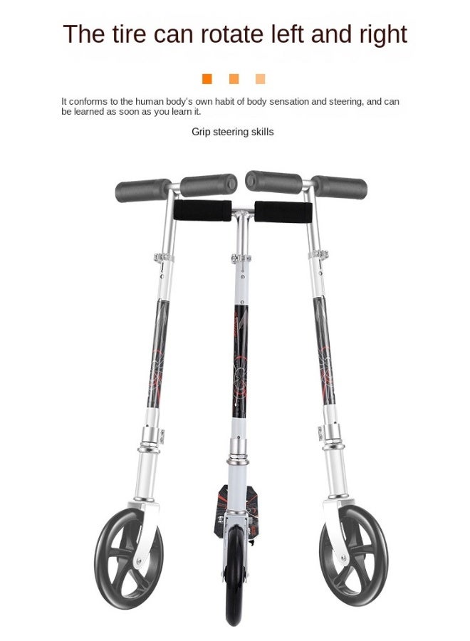 Topleo سكوتر للكبار والمراهقين مع ارتفاع قابل للتعديل ونظام تعليق مزدوج وحزام كتف وعجلات كبيرة 8 بوصات سكوتر بركوب سلس سكوتر تنقل أفضل هدية للأطفال من عمر 10 سنوات وما فوق - Image 3