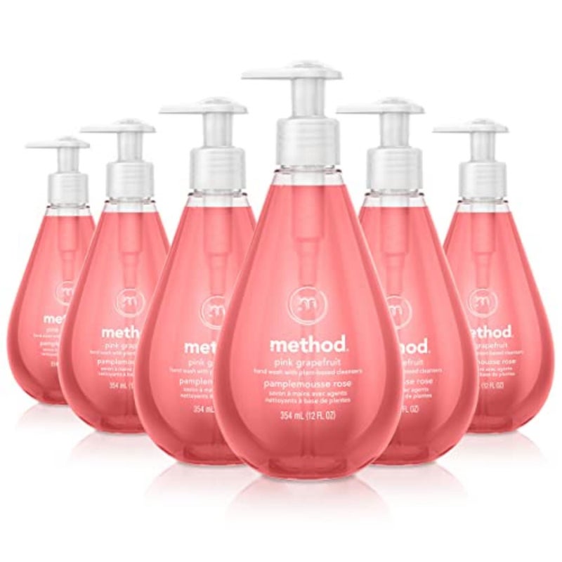 Method Gel Hand Soap, Pink Grapefruit, 12 Fl Oz (Pack of 6) - Image 1