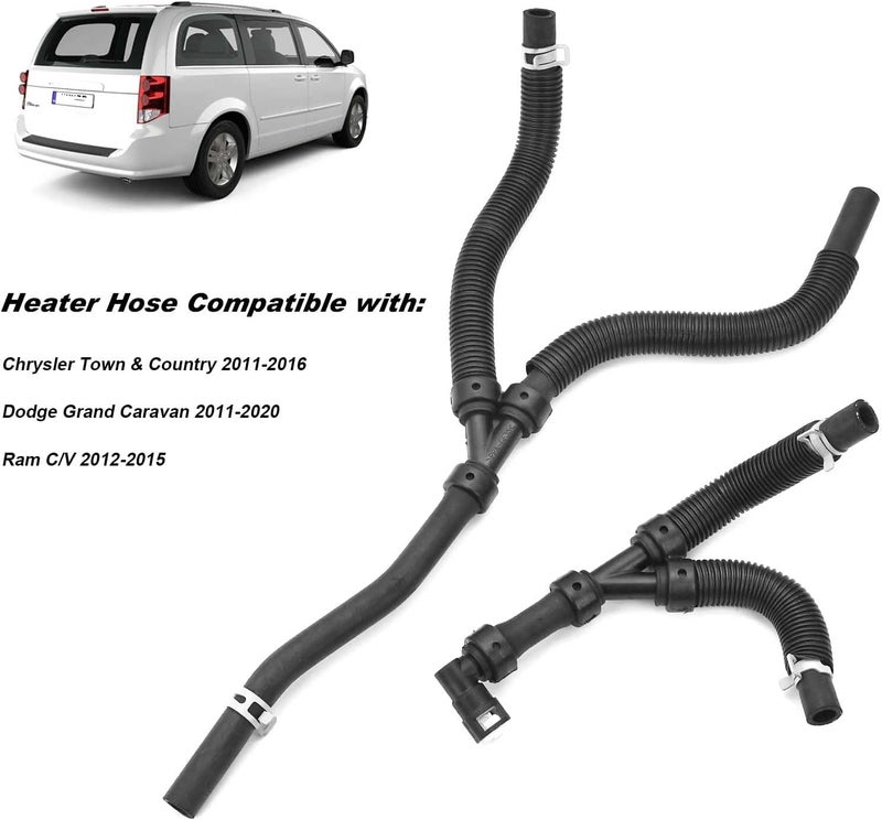 iKer HVAC Heater Hose Assembly for Chrysler Town & Country and Dodge Grand Caravan - Image 5