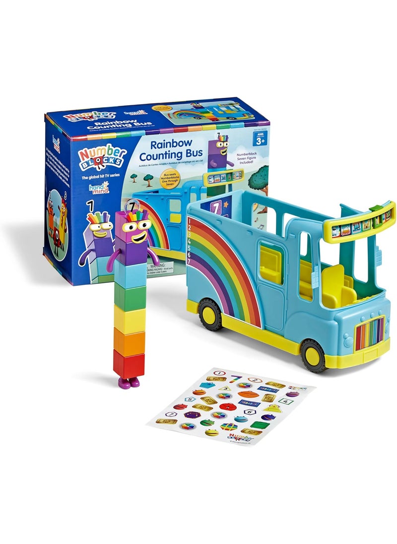 hand2mind hand2mind Numberblocks Rainbow Counting Bus Music Toys for Kids Ages 35 Toddler Musical Toys Play Figure Playsets Number Toys Preschool Learning Toys Math Toys Birthday Gifts for Kids  - Image 1