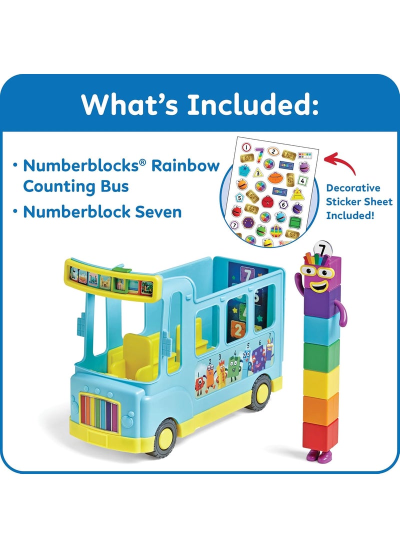 hand2mind hand2mind Numberblocks Rainbow Counting Bus Music Toys for Kids Ages 35 Toddler Musical Toys Play Figure Playsets Number Toys Preschool Learning Toys Math Toys Birthday Gifts for Kids  - Image 2