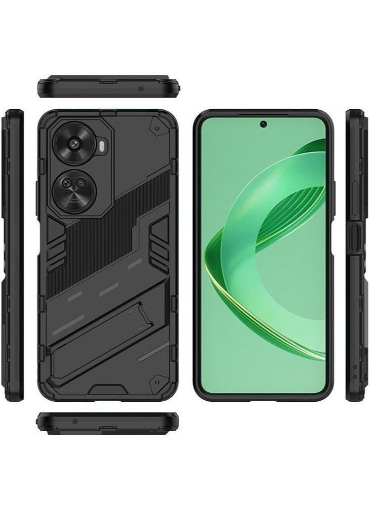 TEAM LUXURY Phone Case for Huawei nova 12 SE 2in1 TPU+PC Dual Layer Combo Shockproof Ultra-Thin Protective Phone Back Cover with Kickstand  - Image 2