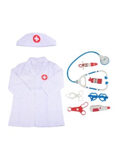 Generic 9 Piece Kids Dress Up Set Doctor Cosplay Costume for Boys and Girls 3-7 Years Old Birthday Party Toys Pretend Play Doctor Playsets  - Image 1