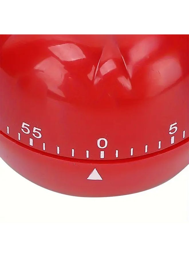 Wind Up Kitchen Timer Red Cute Tomato Shape For Cooking And Study Time Management - Image 5