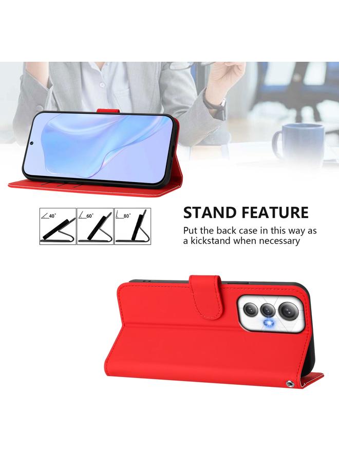 S-TOP Case For Cubot Max 5 Skin Feel Solid Color Leather Phone Case with Lanyard - Image 3