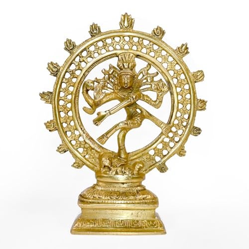 Pick End Now Idol Lord Shiva Shankar Dancing Natraj/Nataraja Statue Brass Handcrafted Decorative Sculpture | Product Dimensions - 17 x 6 x 21Cm, 1Kg - Image 2