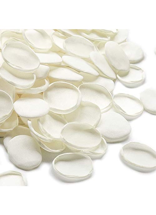 Floroom Floroom 300pcs Rose Petals Ivory Faux Silk Flower Petals for Wedding Flower Girl Basket White Aisle Scatter Dinner Table Centerpieces Party Confetti Bridal Shower Romantic Night Decoration 