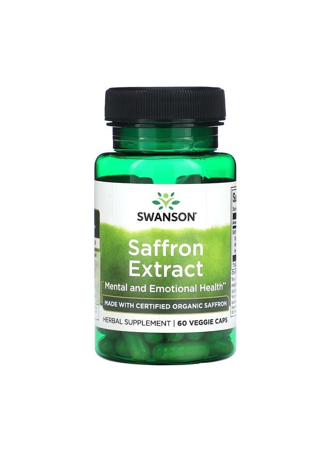 SWANSON Saffron Extract, 60 Veggie Caps